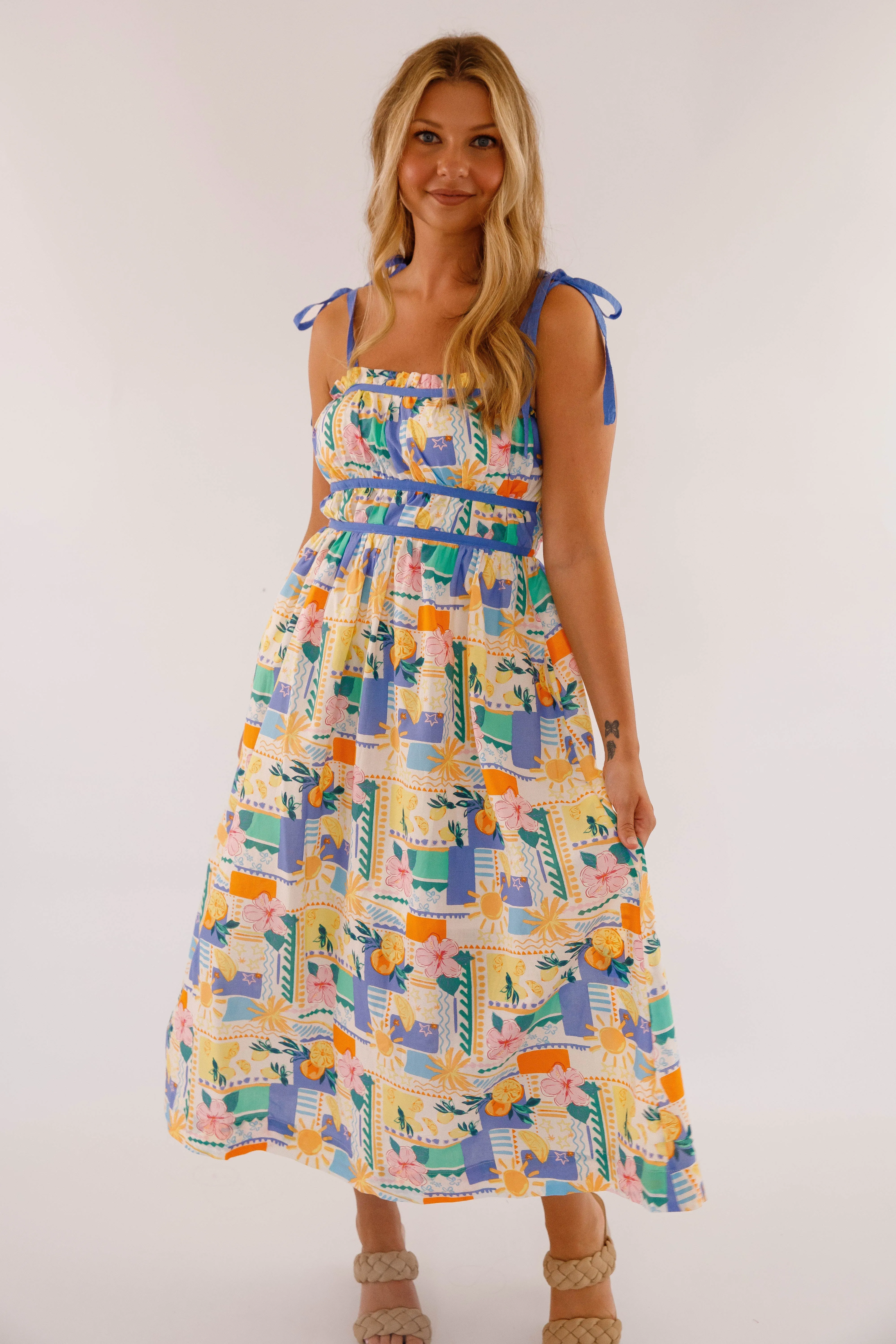 Sunshine State Of Mind Midi Dress TaglessDesign Summer Wardrobe