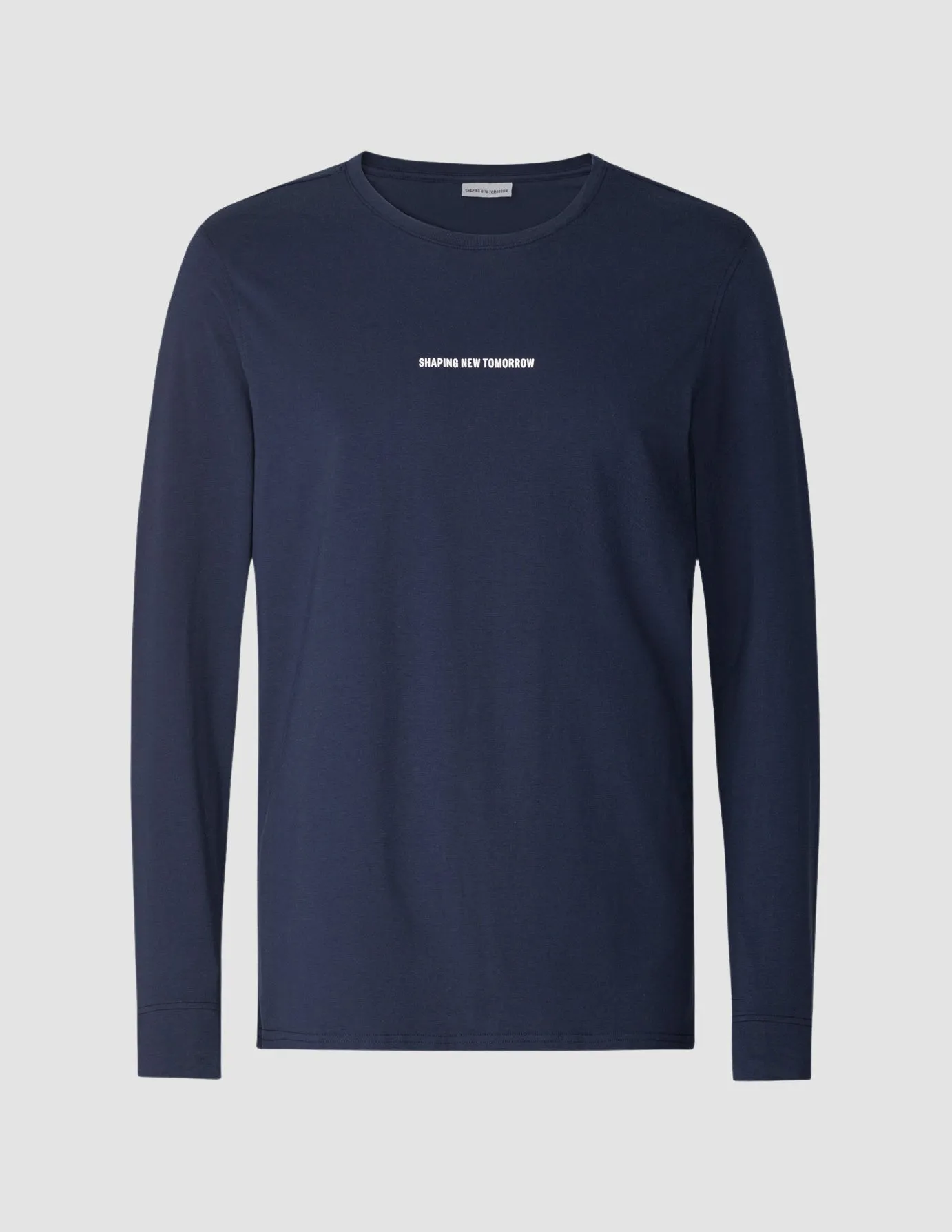 Supima Autograph Long-Sleeved T-shirt Navy Breathable Mesh Panels