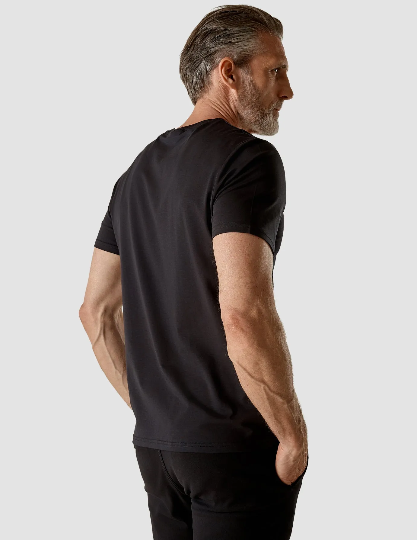 Supima Autograph T-shirt Black Easy-to-Style Top