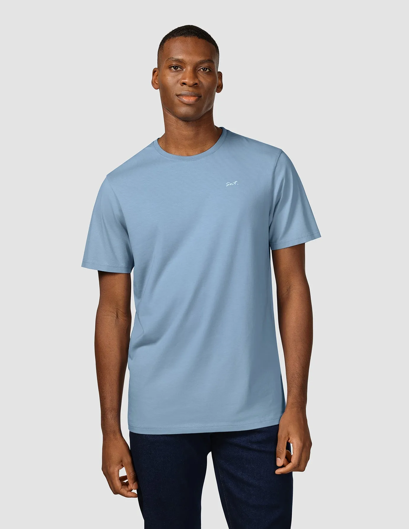 Supima Legacy T-shirt Rainy Blue Versatile Wearable