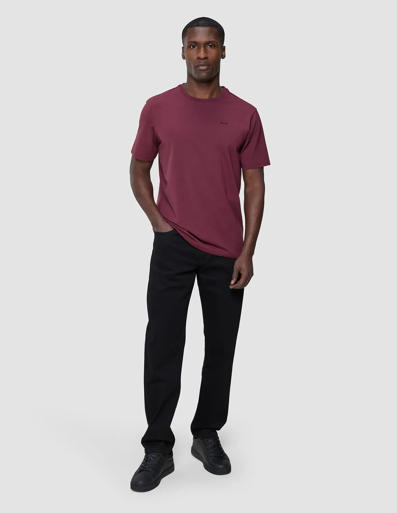 Soft and Stylish Sport Performance Fit Supima Legacy T-shirt Ruby