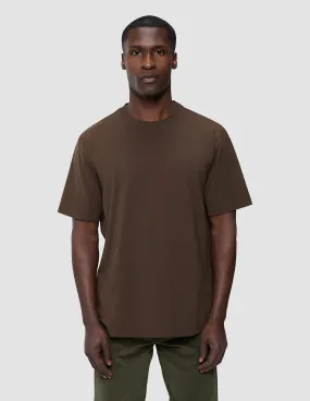 Supima T-shirt Box Fit Saddle Brown Non Toxic Printing