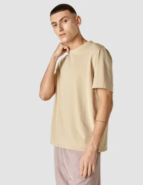 Supima T-shirt Box Fit Sahara Versatile and Comfortable Fit Design