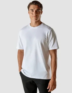 Sleek Comfort Fit Supima T-shirt Box Fit White