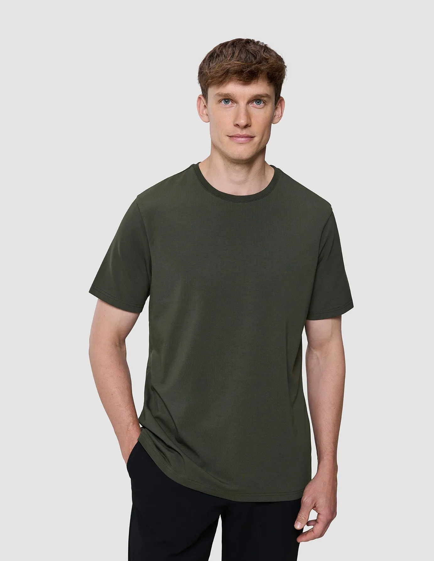 Supima T-shirt Green Night Essential Piece Cycling endurance