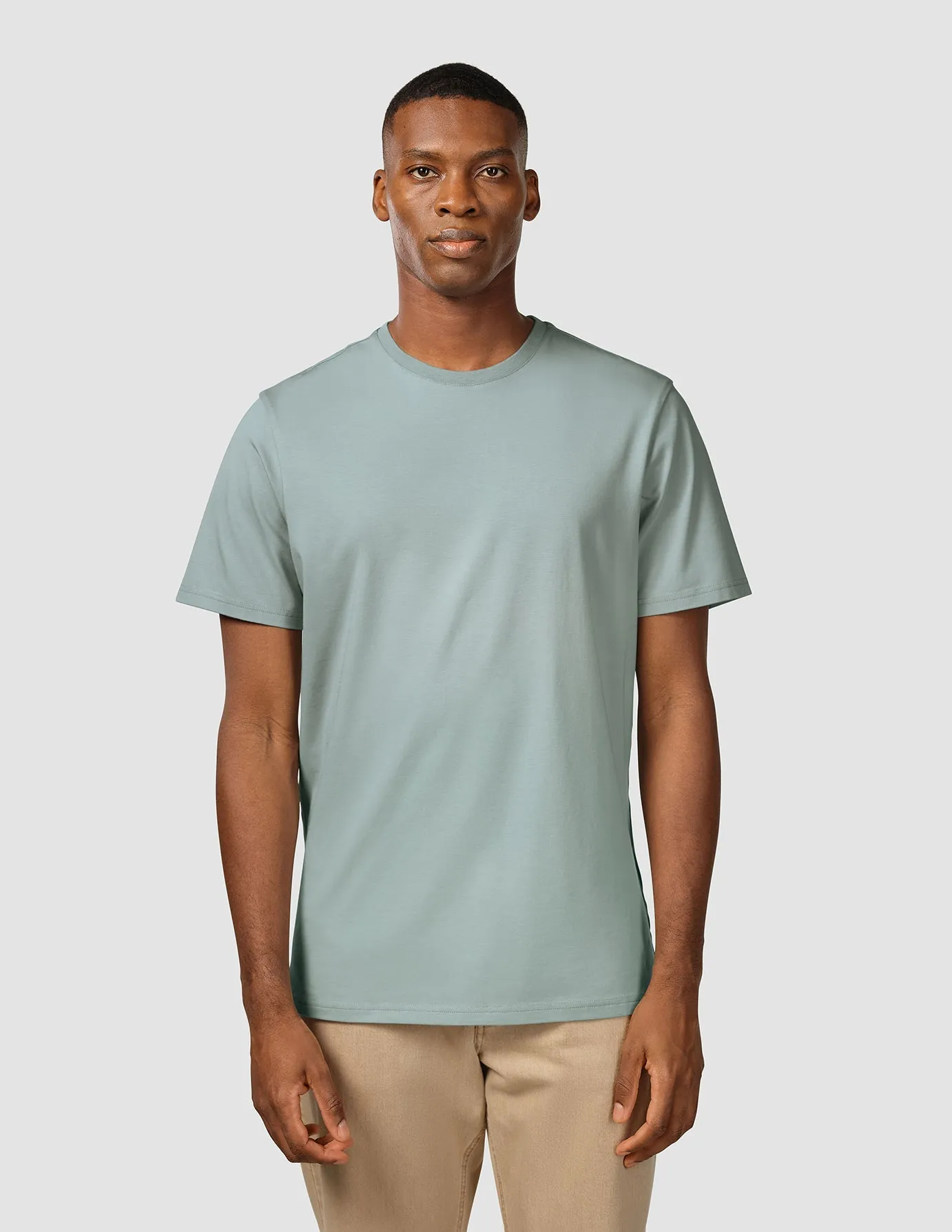 High-End Quality Organic Cotton Supima T-shirt Peppermint