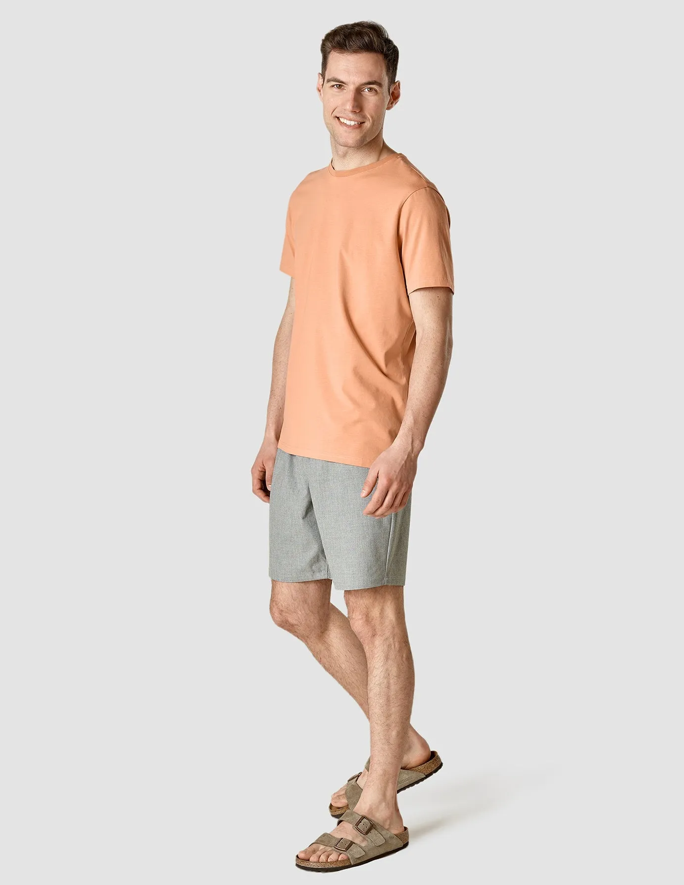 Supima T-shirt Rusty Caramel Stretchy Fit Durable Style