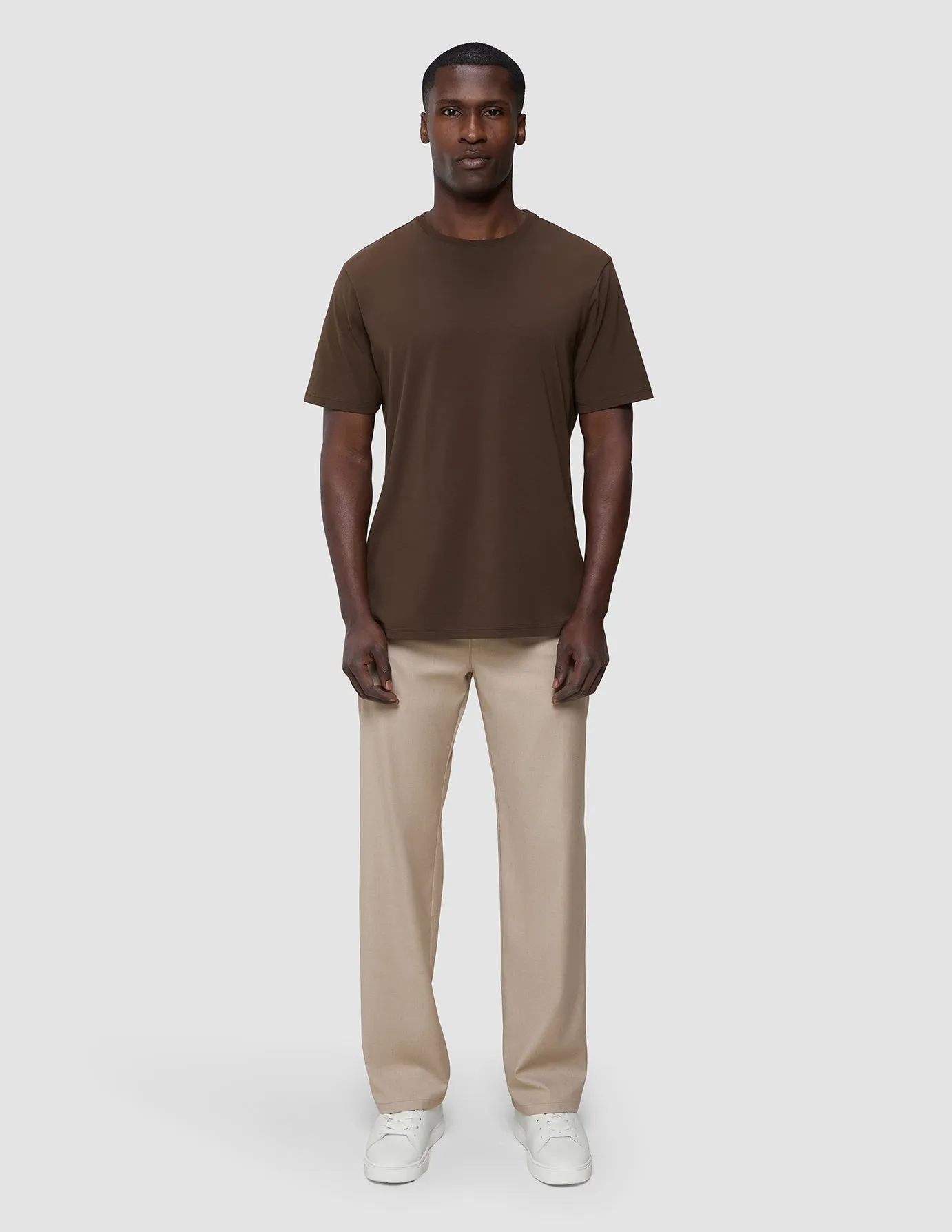 Supima T-shirt Saddle Brown Cozy Look Wear