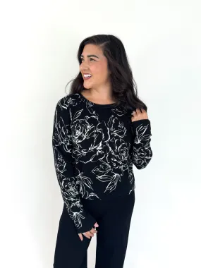 Biodegradable Fiber Option Winter Comfort Wear All Day Long Rose Sweater