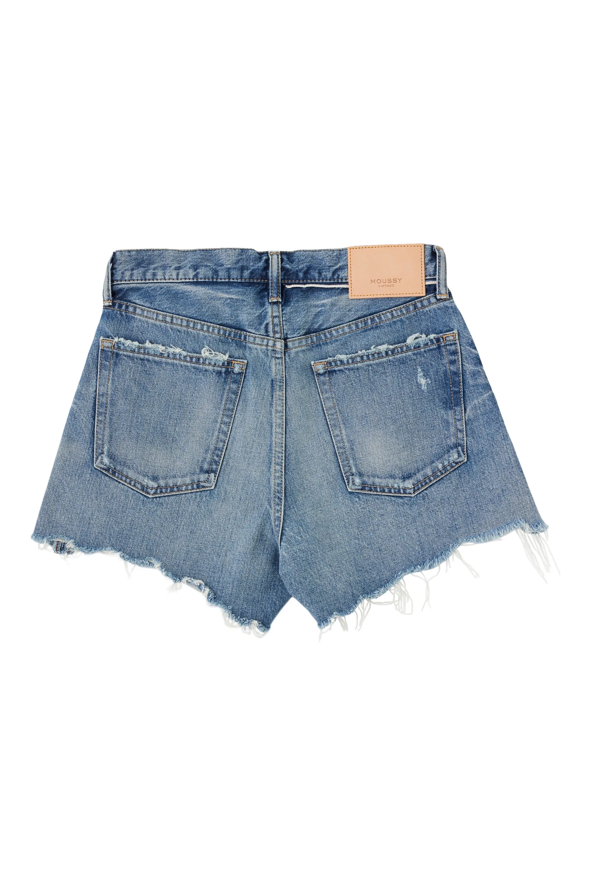 Layered Style Moussy Denim Elam Shorts in Blue