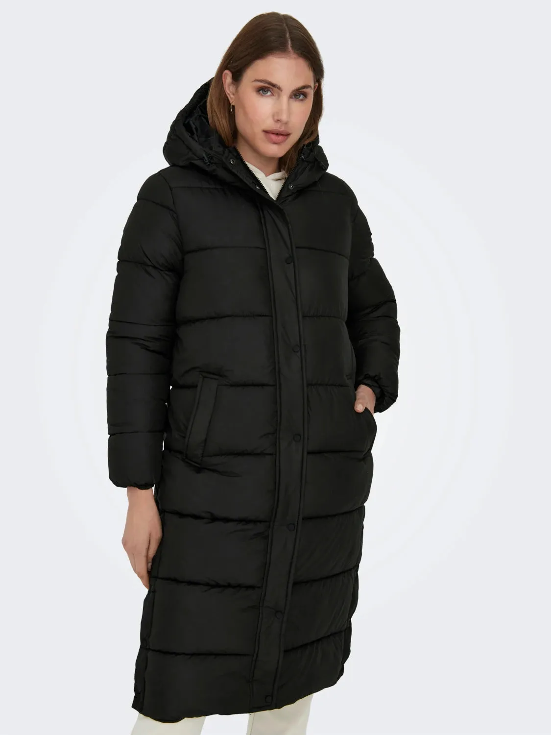 Double Layered Collar Cammie Quilted Coat