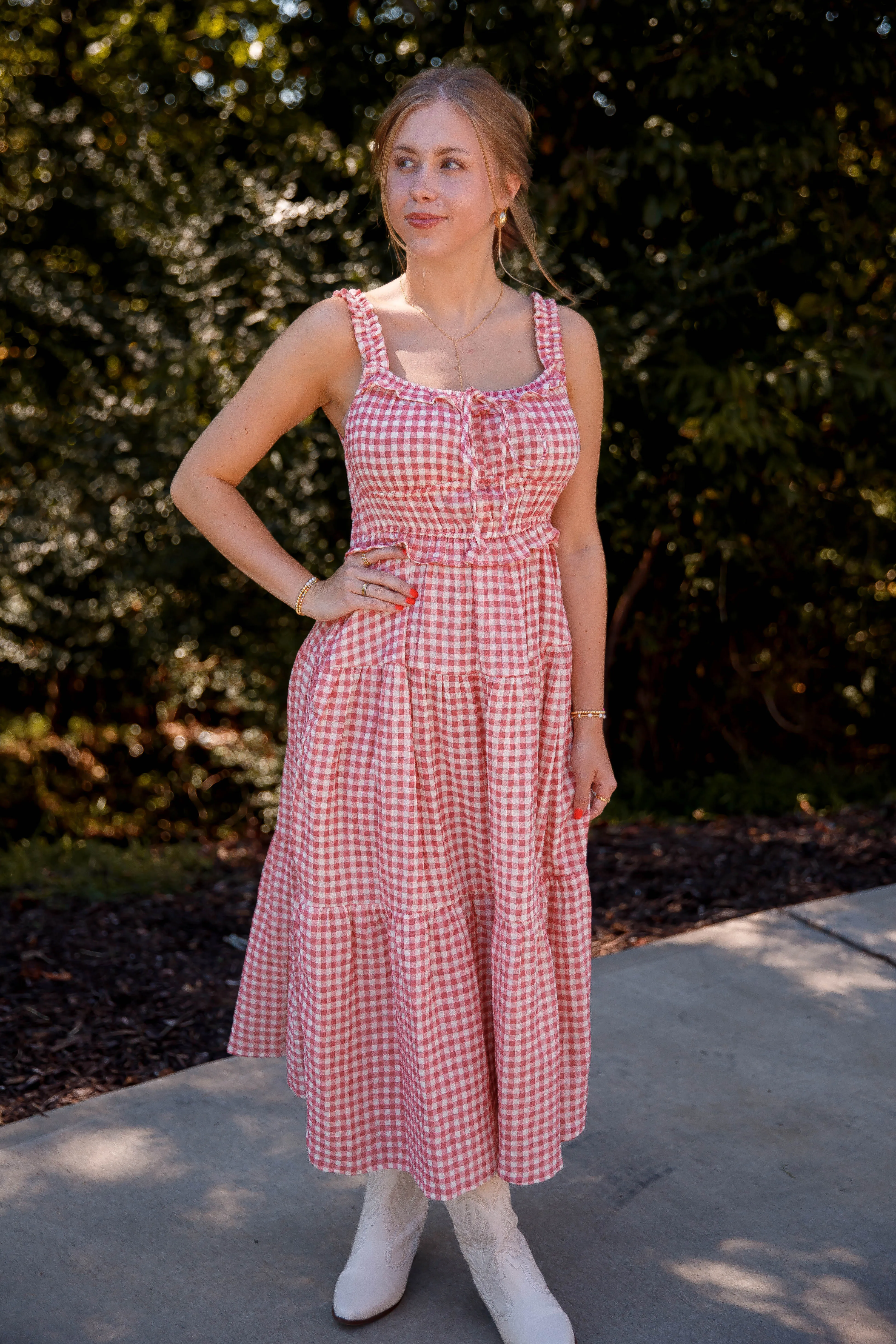 Cotton-Blend Comfy Layers Friends For Life Maxi Dress