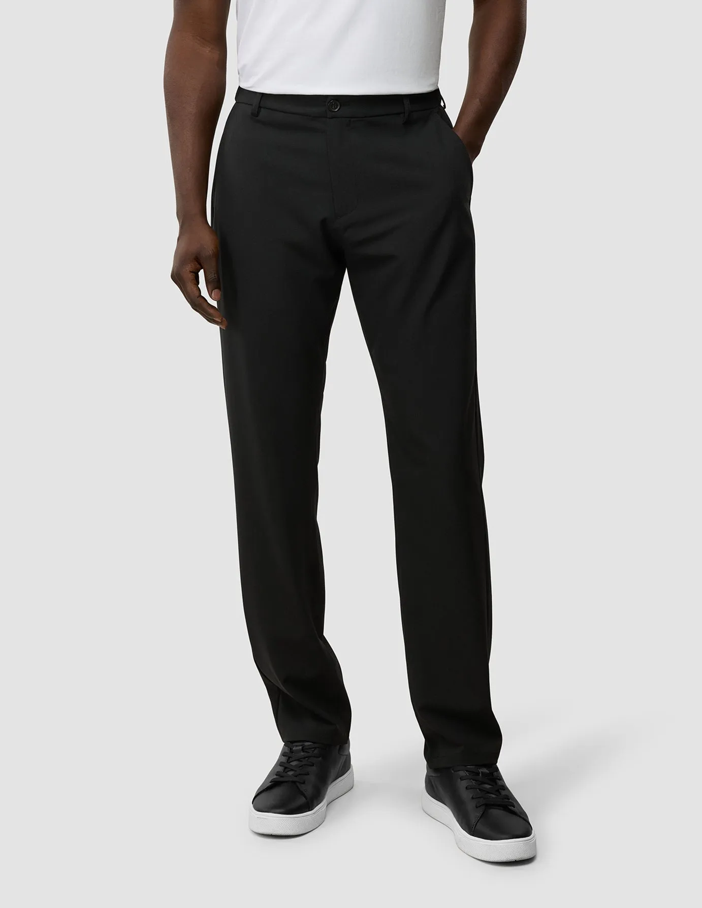 Tech Linen Elastic Pants Black ReinforcedKnees
