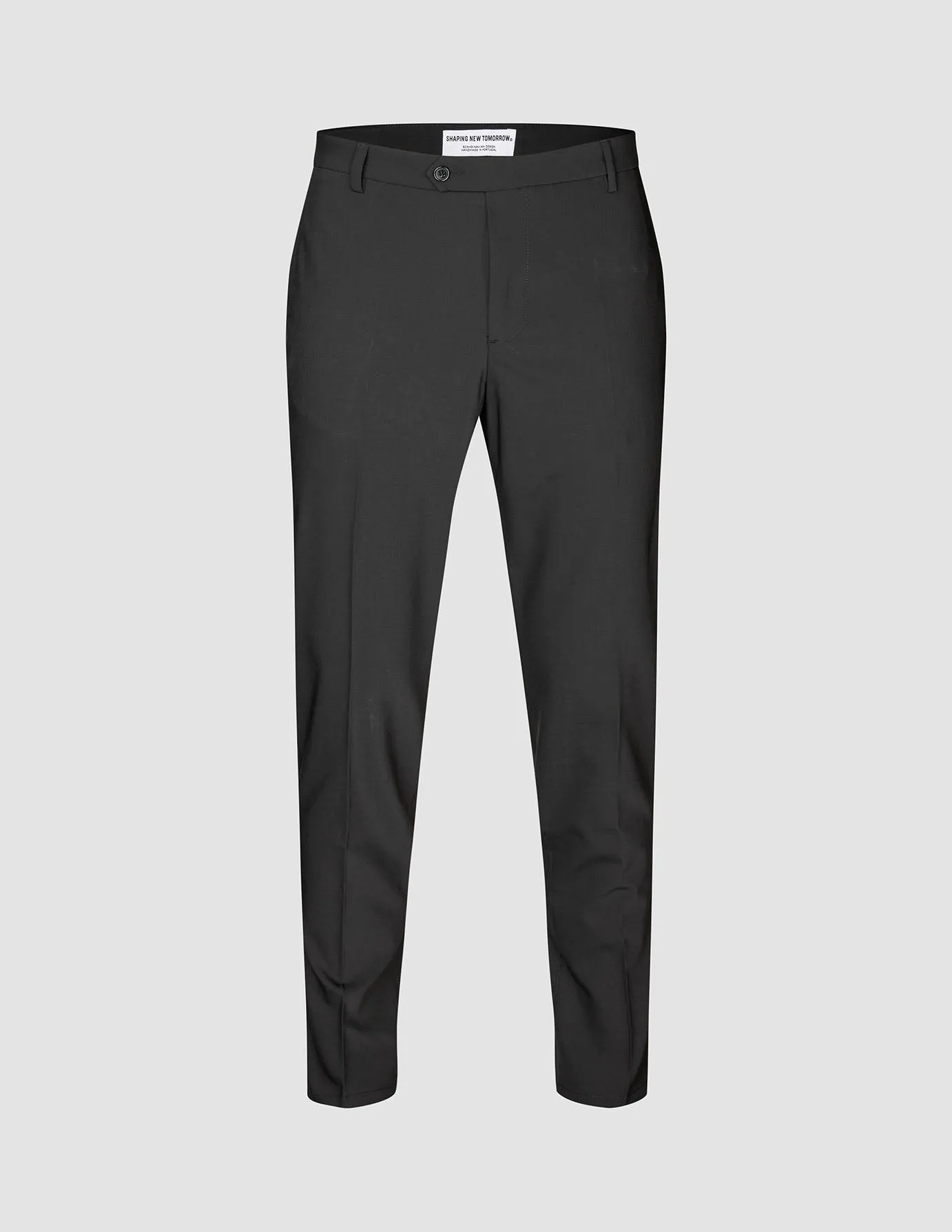 Outdoor Use Tech Wool Suit Pants Slim Black