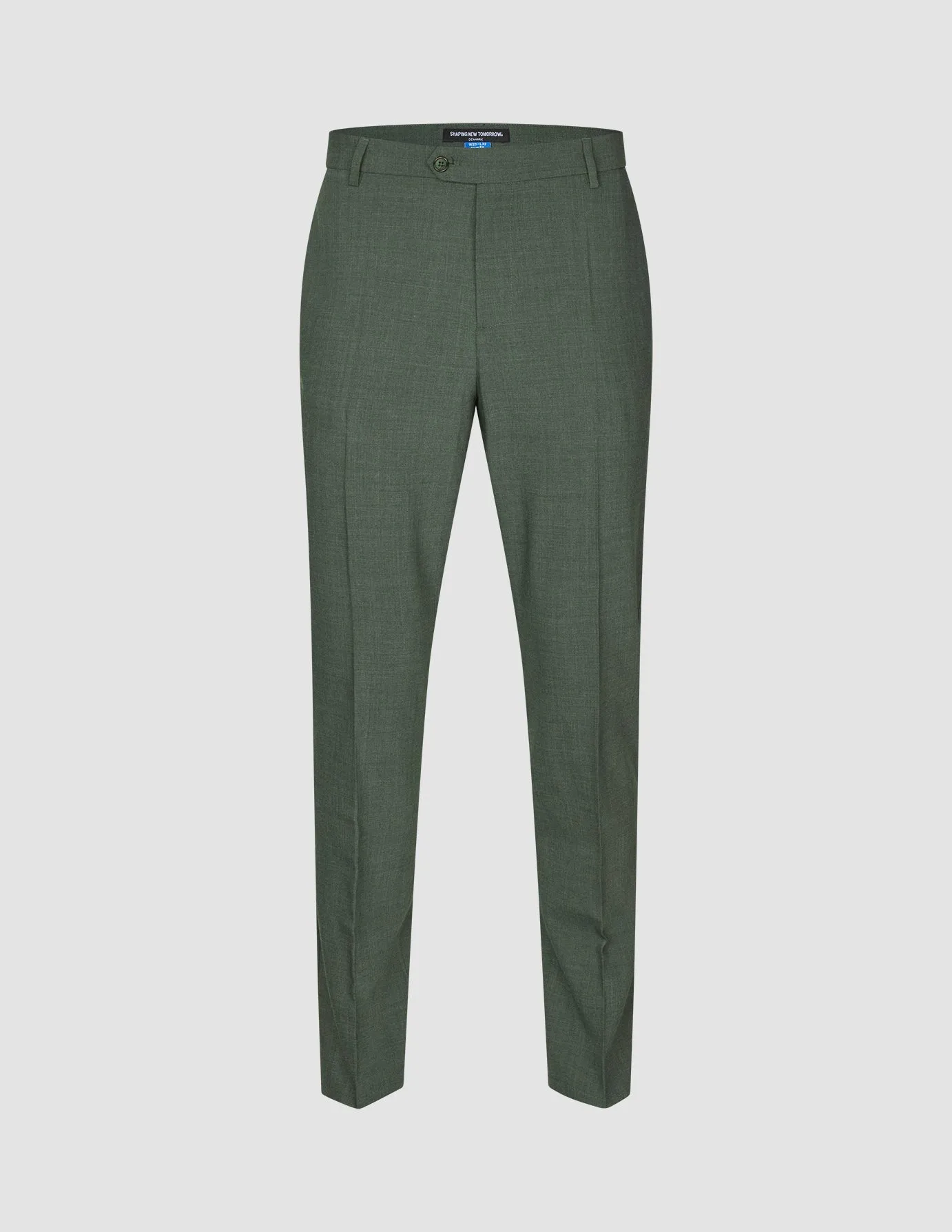 Thermal Regulating Tech Wool Suit Pants Slim Green Night