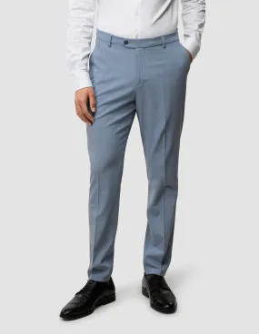 Comfy Material Eco Friendly Material Tech Wool Suit Pants Slim Light Blue