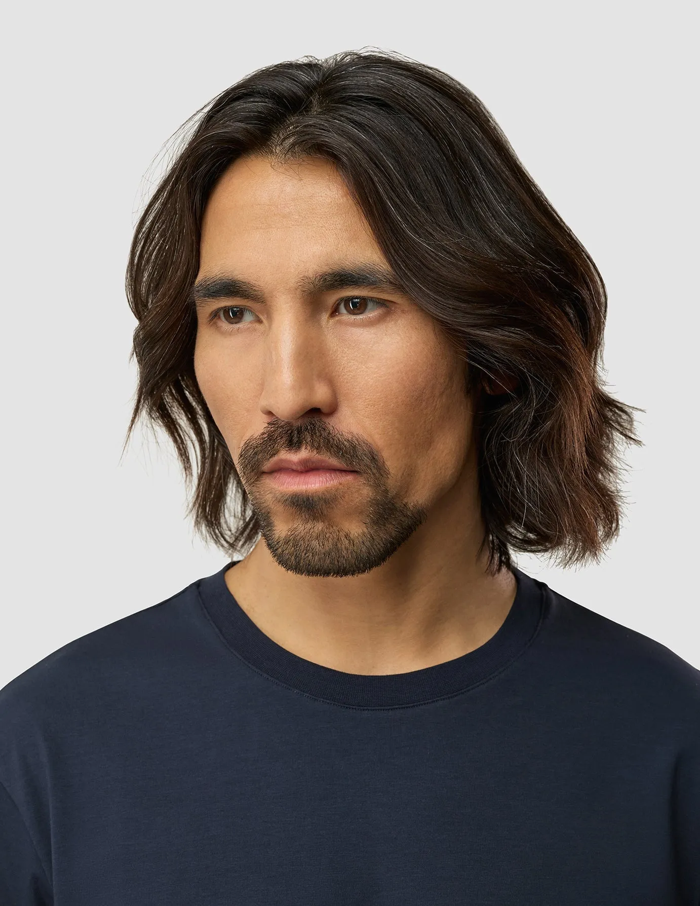 Trendy Layering Supima T-shirt Box Fit Dark Navy