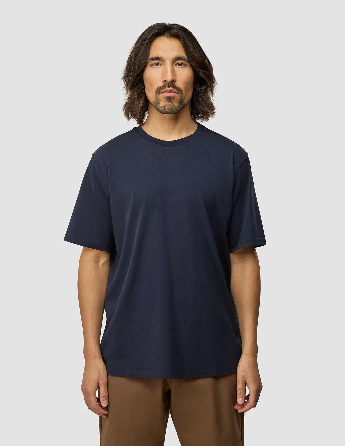 Supima T-shirt Box Fit Dark Navy Chill Vibe