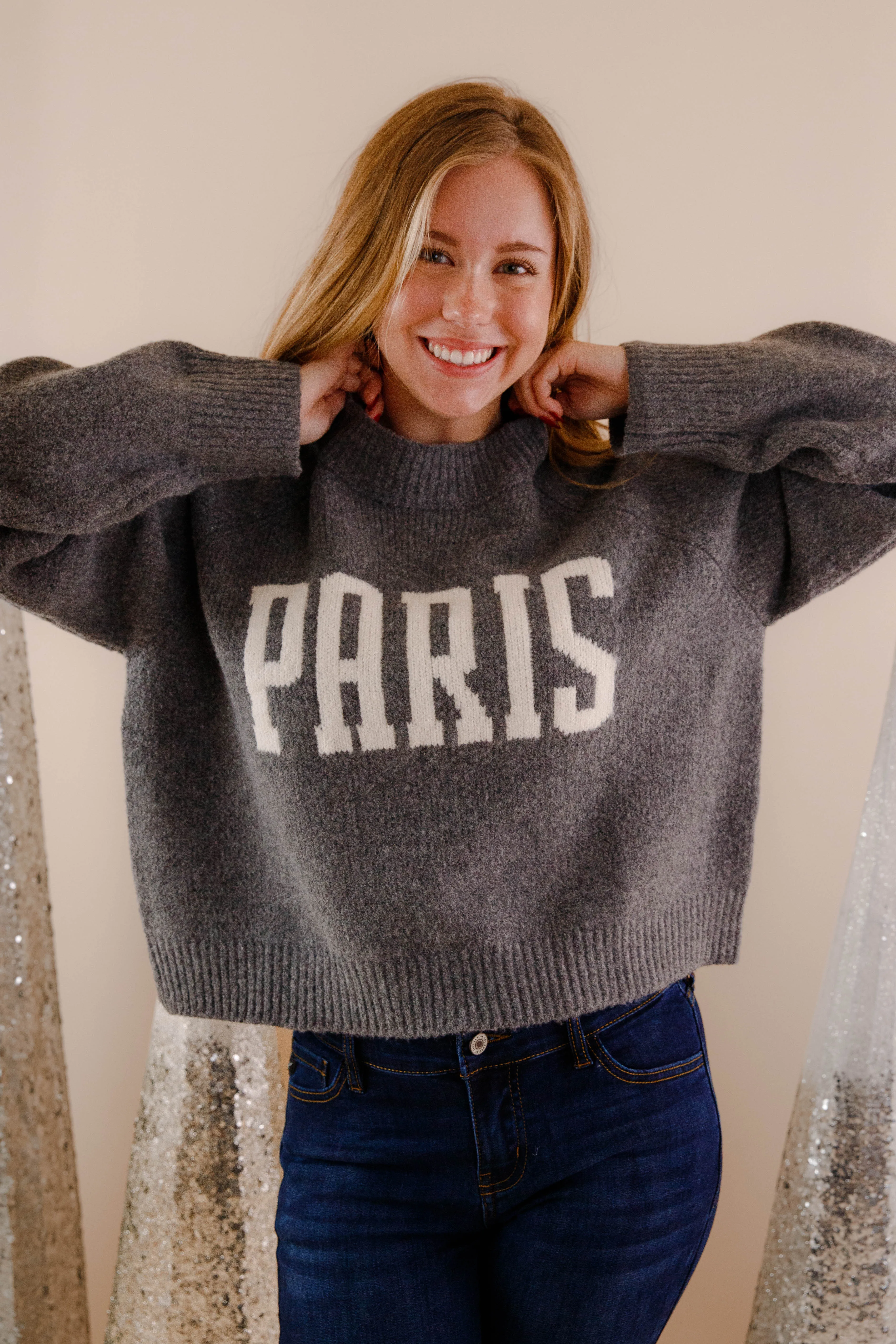 The Big City Sweater-Paris Stretchy Waist Perfect Layers