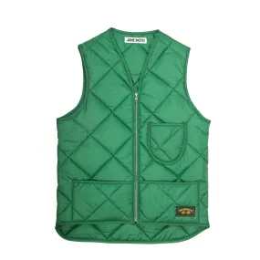 THE UNION QUILTED VEST - Green Midweight Layer Flexible Armholes