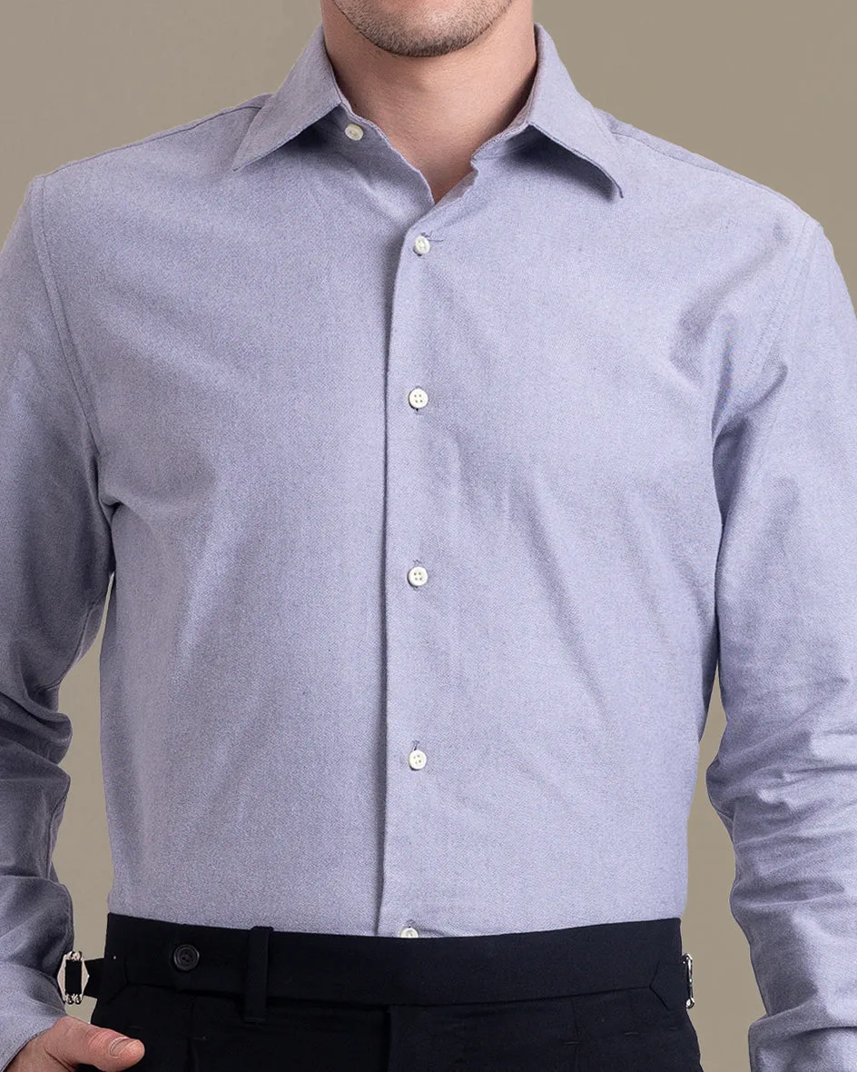 Quick Dry Technology Light Blue Brushed Oxford