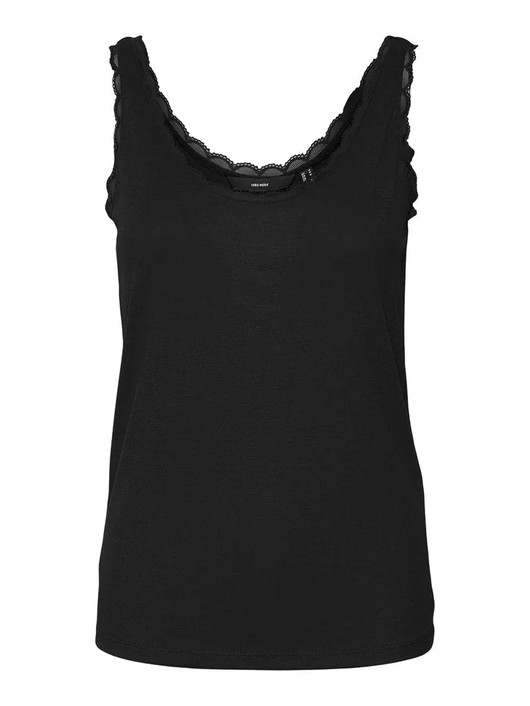 Gemma Sleeveless Lace Top Casual Tank