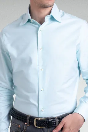 Classic Pale Blue Oxford Shirt Black Tie Optional