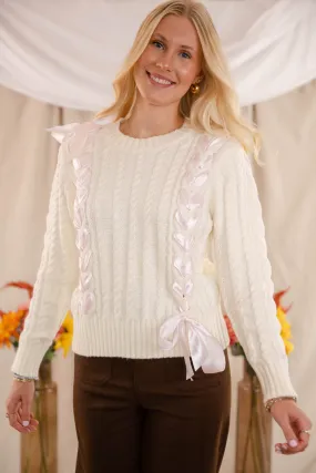 Tied To You Ribbon Sweater Cozy Must-Have