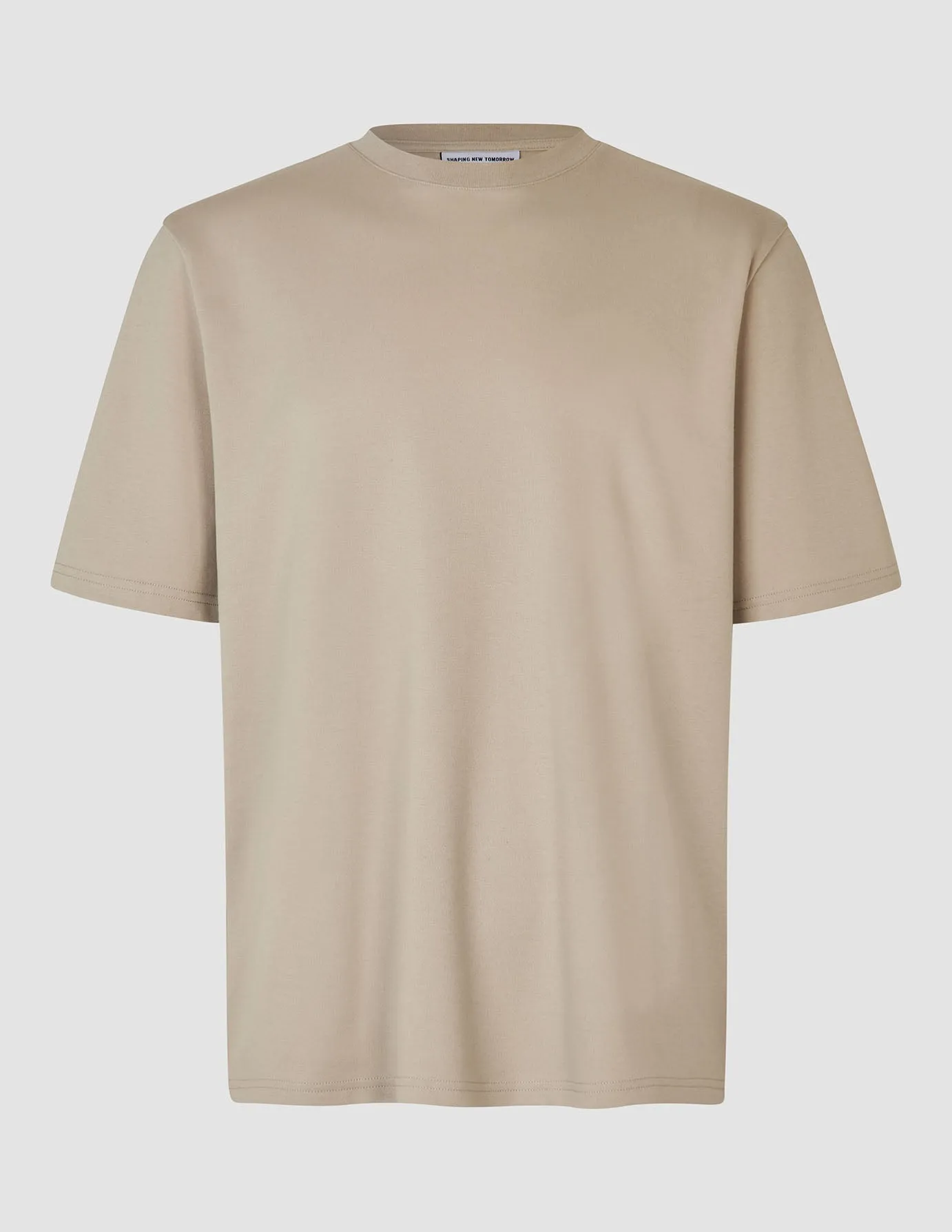 Heavy Box Fit T-shirt Stone Beige Easygoing Wear Quality Fabric