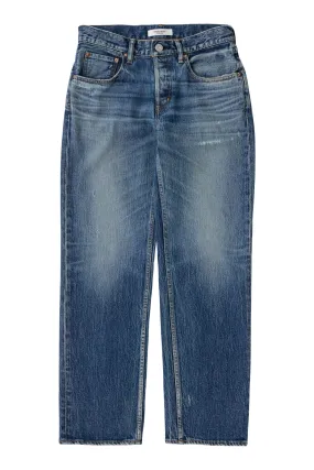 Lightweight Morning Stroll Durable High-Quality Fit Moussy Denim Cedarhurst Straight Jeans in Blue