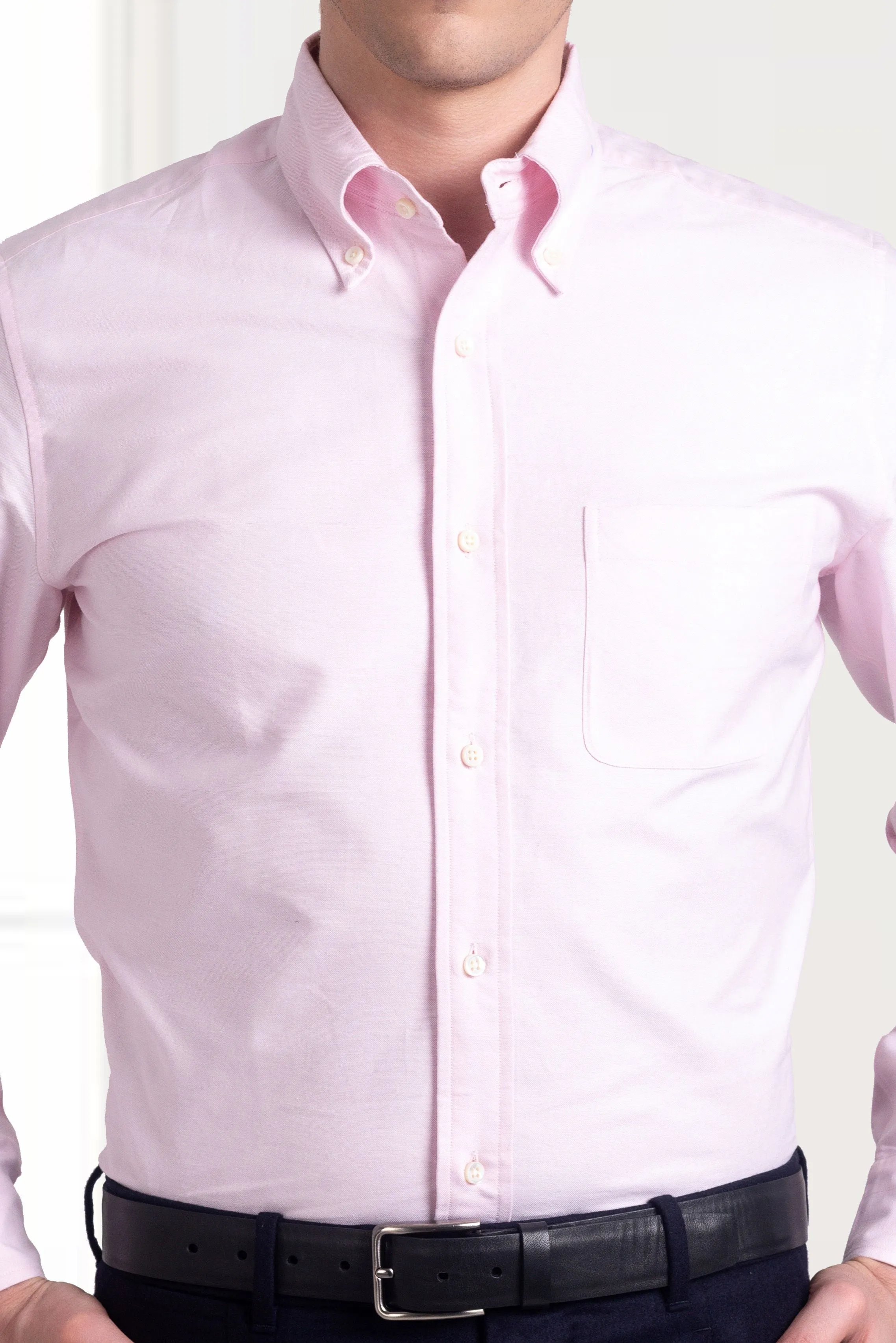 Pale Pink Oxford Shirt Relaxed Look Social Meetup