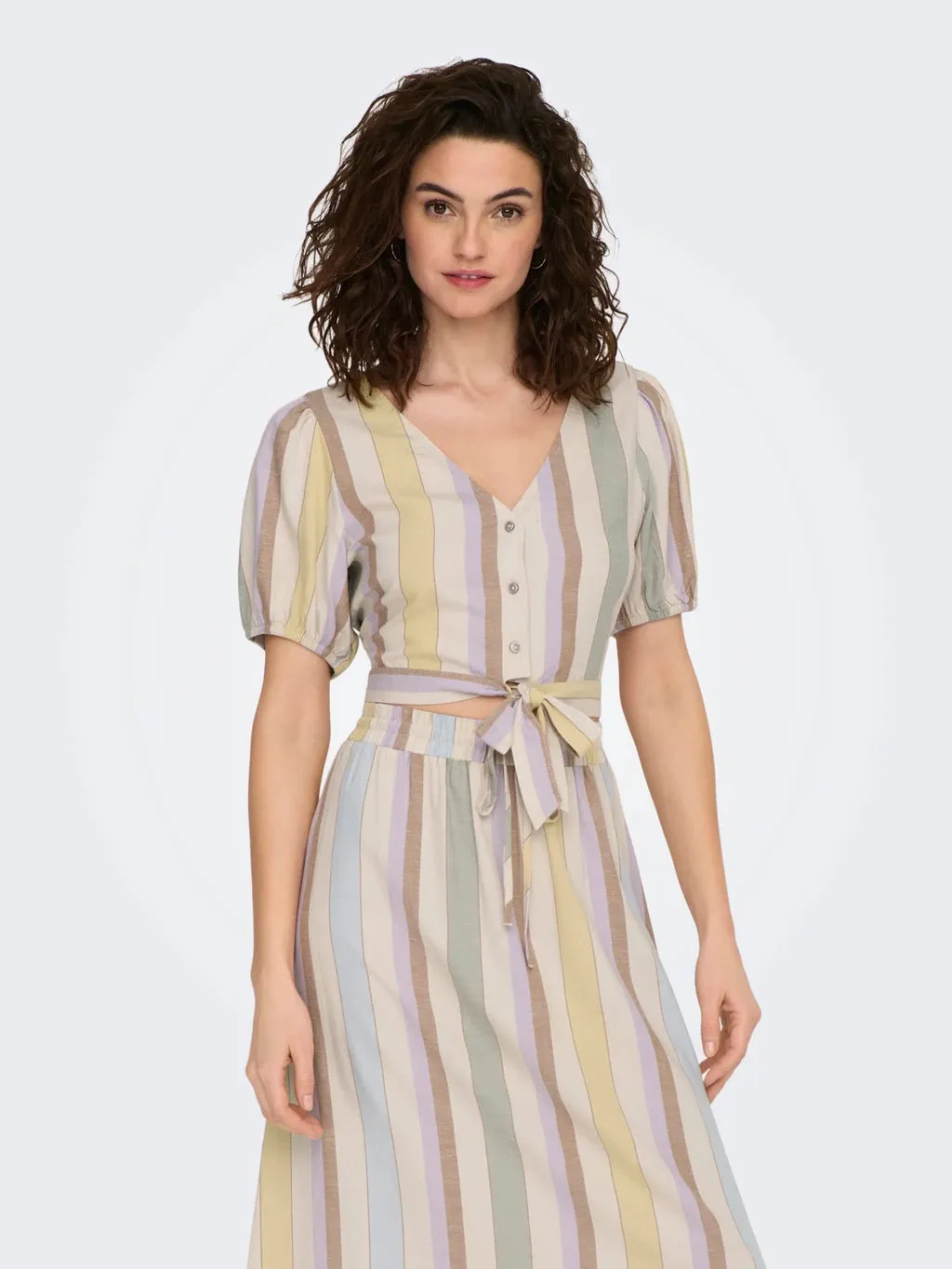 Tine Linen Knot Top SublimatedPrint