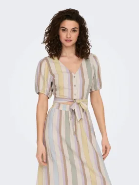 Tine Linen Knot Top SublimatedPrint