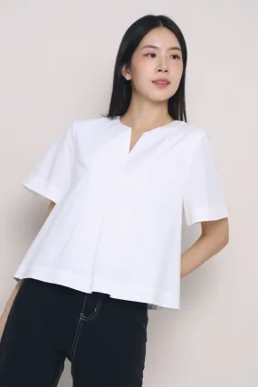 Tods Notch Neck Blouse White elegant design CroppedLength