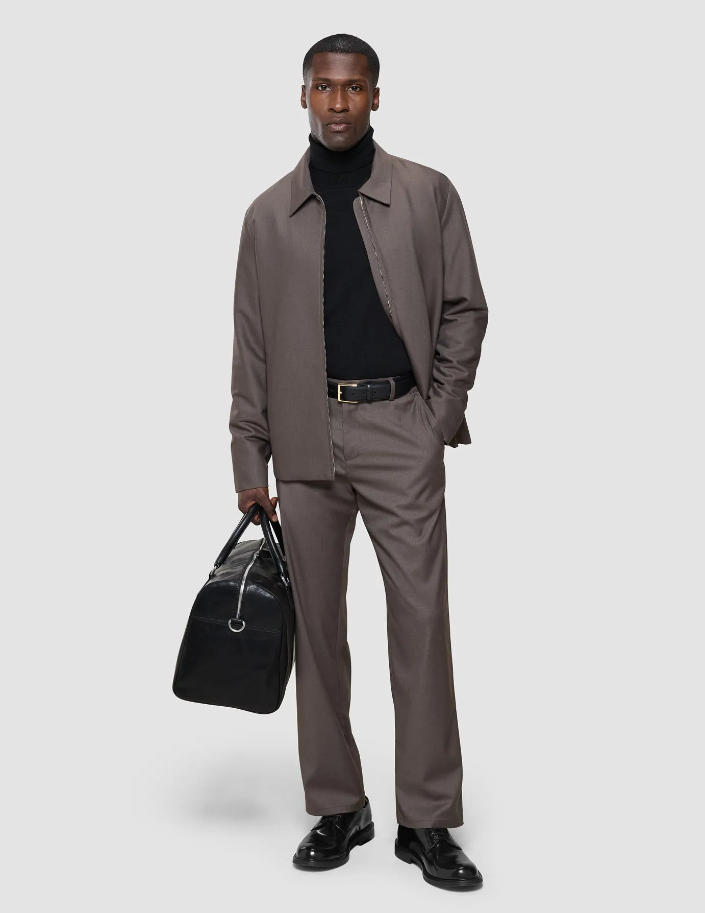 Siena Pants Relaxed Fit Dark Chestnut Melange Quick Comfort Commuter Ready