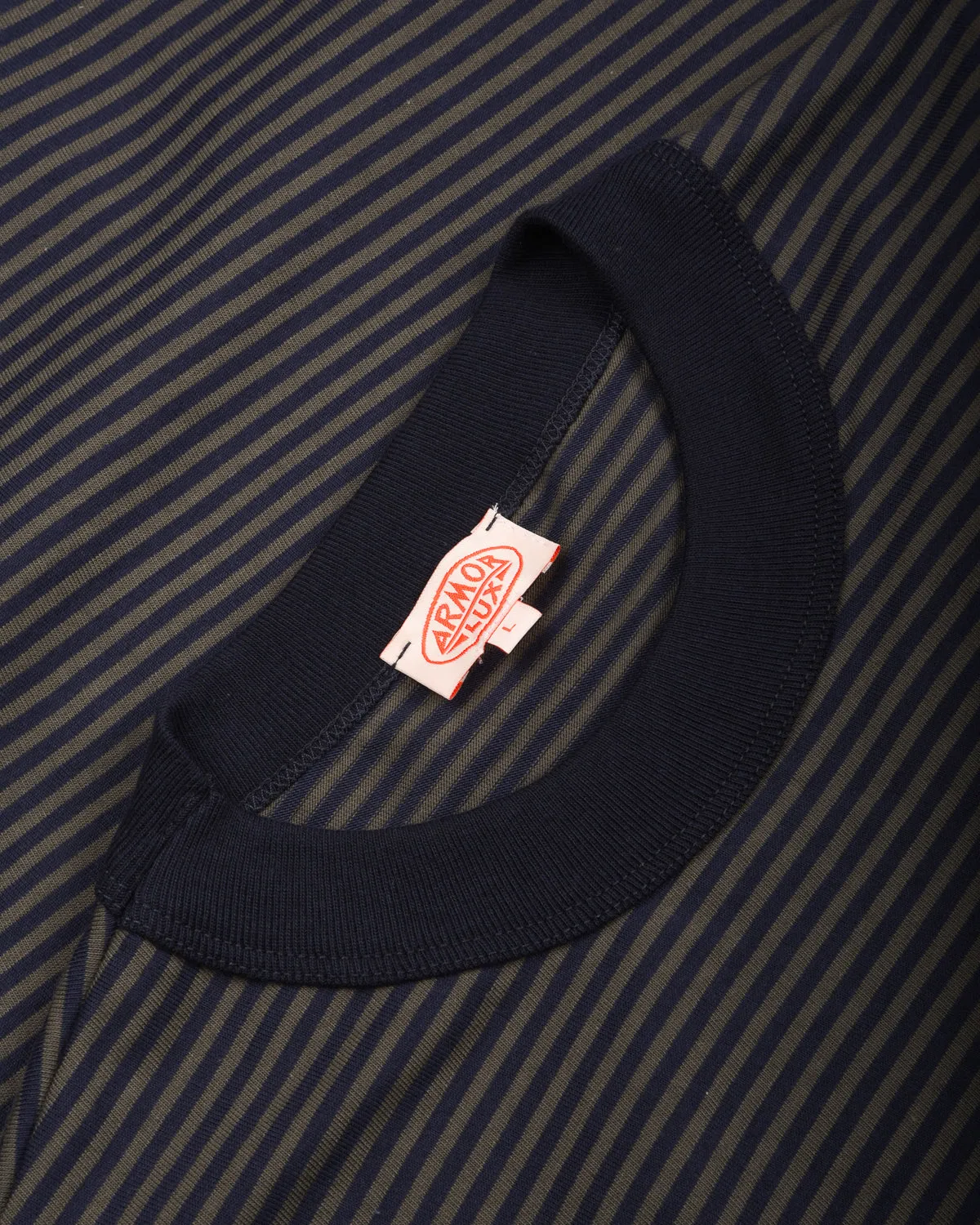 Soft Layers Casual Choice ARMOR LUX HERITAGE STRIPED T-SHIRT - MARINE DEEP/ CHIMERA