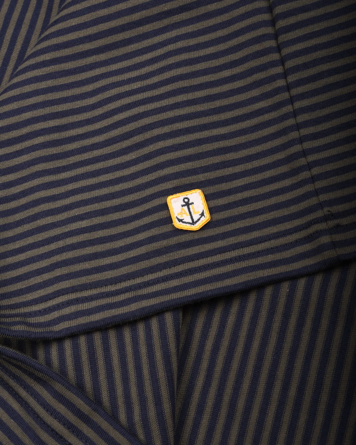 ARMOR LUX HERITAGE STRIPED T-SHIRT - MARINE DEEP/ CHIMERA MoistureControlFibers High Quality Printing