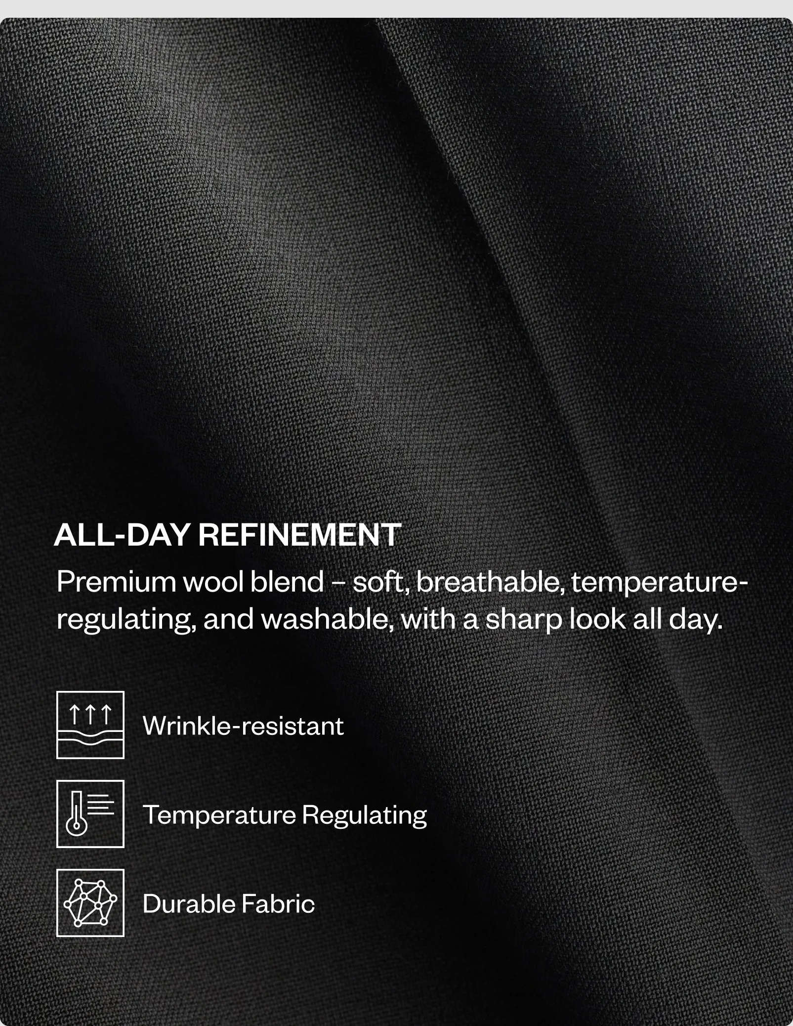 Tech Wool Suit Pants Regular Sand Body Contour Practical Wear