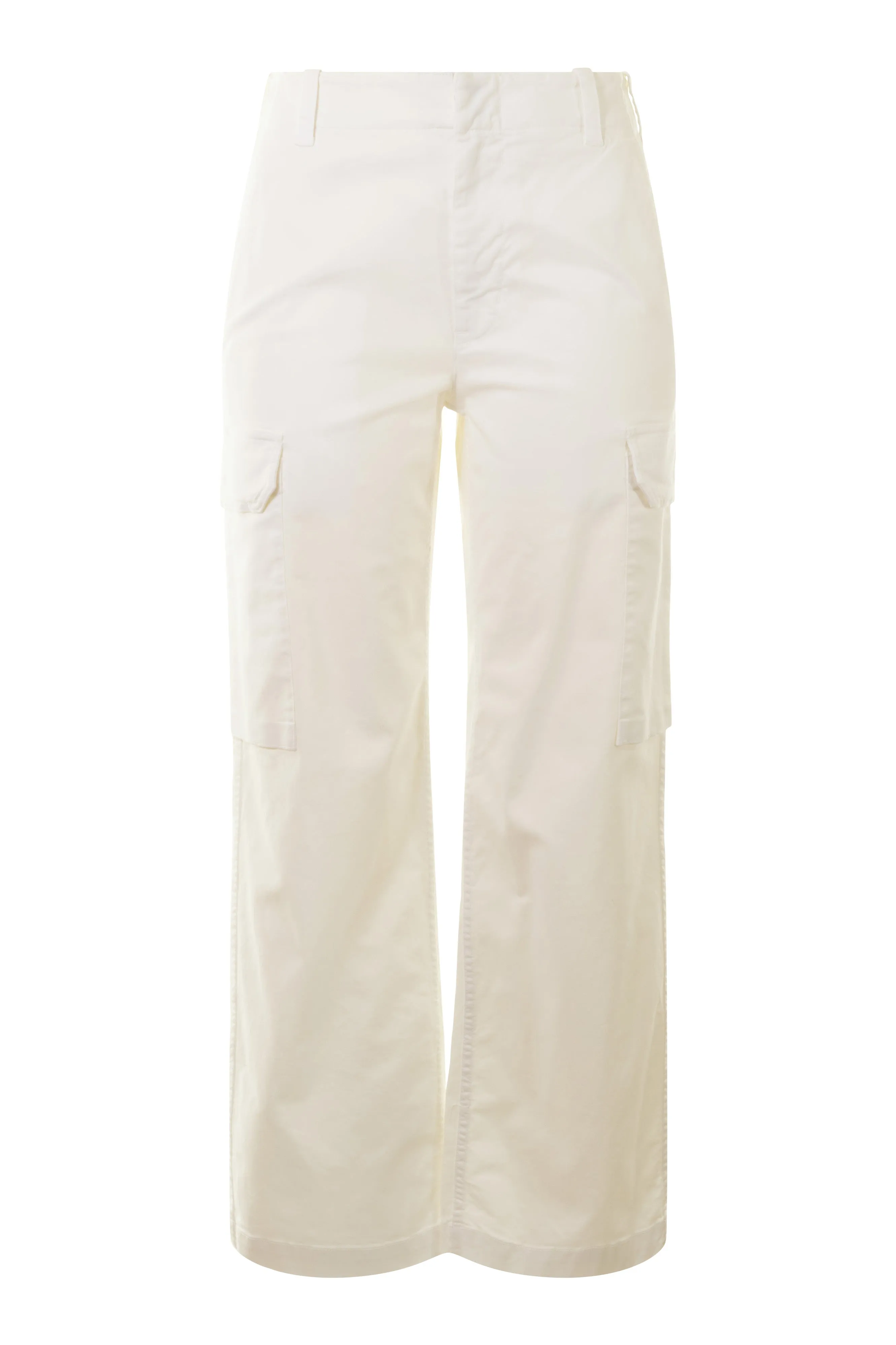 Nili Lotan Leofred Cargo Pants in White Minimalist Fit