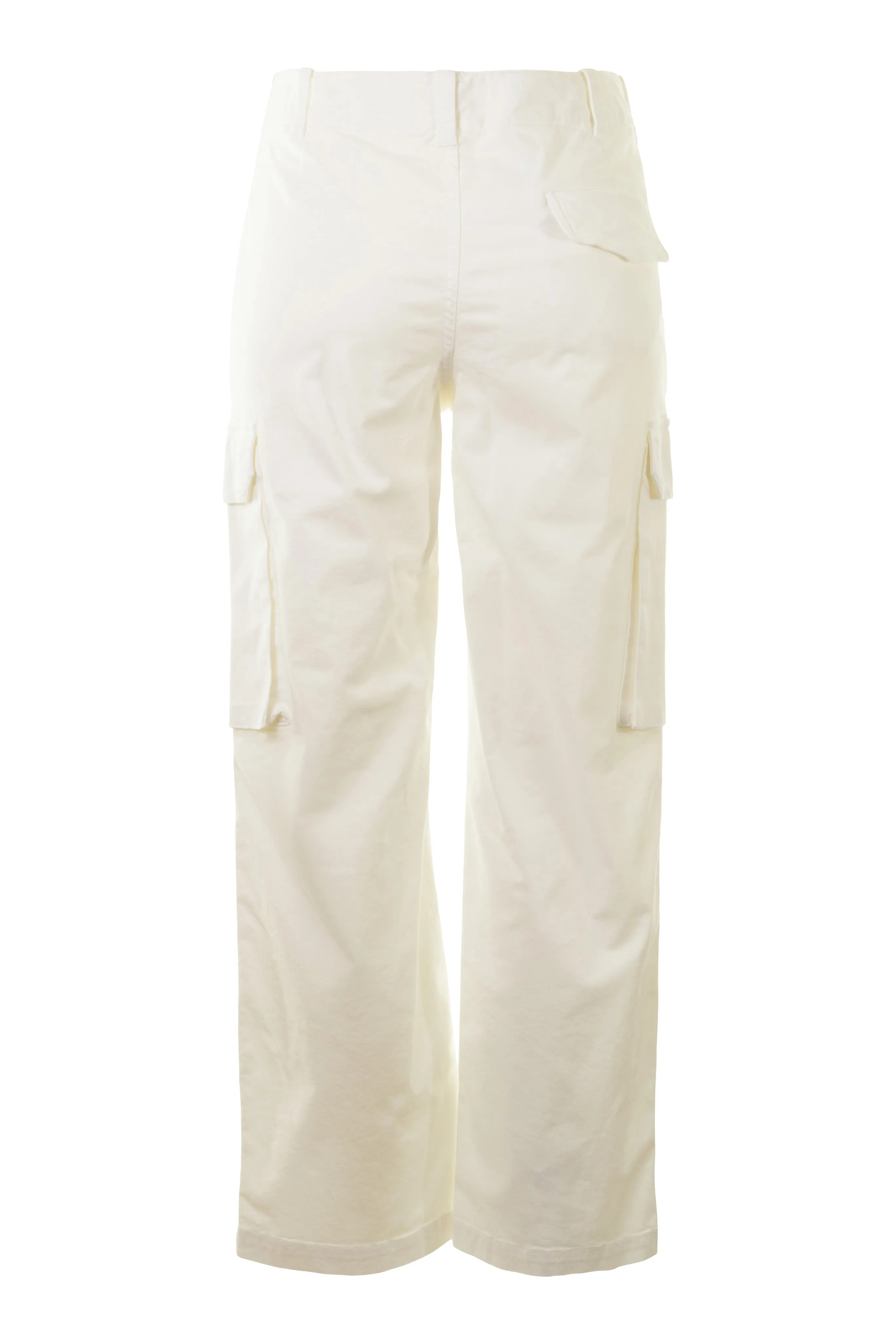 Nili Lotan Leofred Cargo Pants in White Sophisticated Look