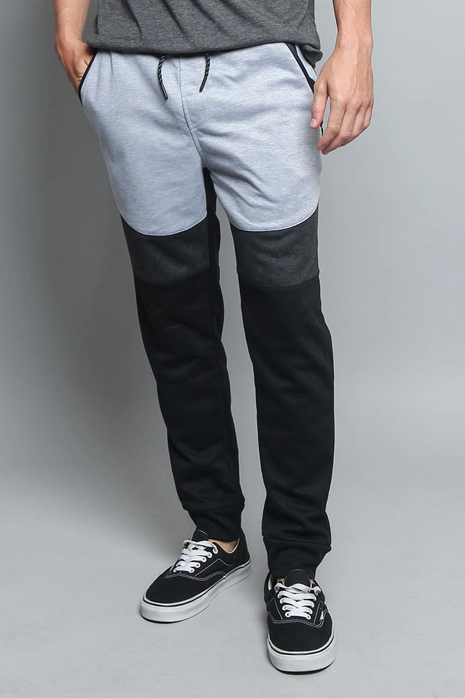 EcoFriendlyMaterial Tri Color Blocked Sweat Pants