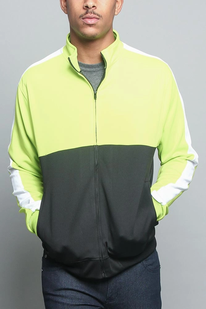 Tri-Colored Track Jacket Mold Resistant Coating MultiPocket Configuration