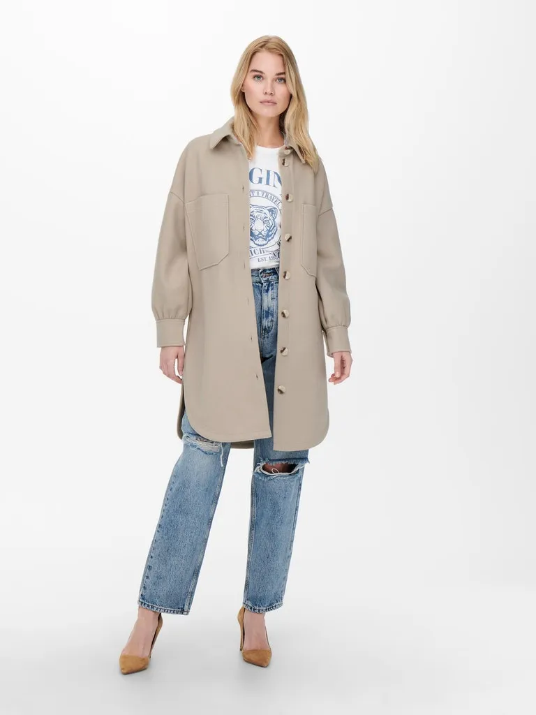 MoistureWickingInterior Casual Work Look Trillion Shacket