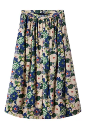 Trovata Birds of Paradis Lisette Skirt in Medley Floral Cozy Style Clean Cut
