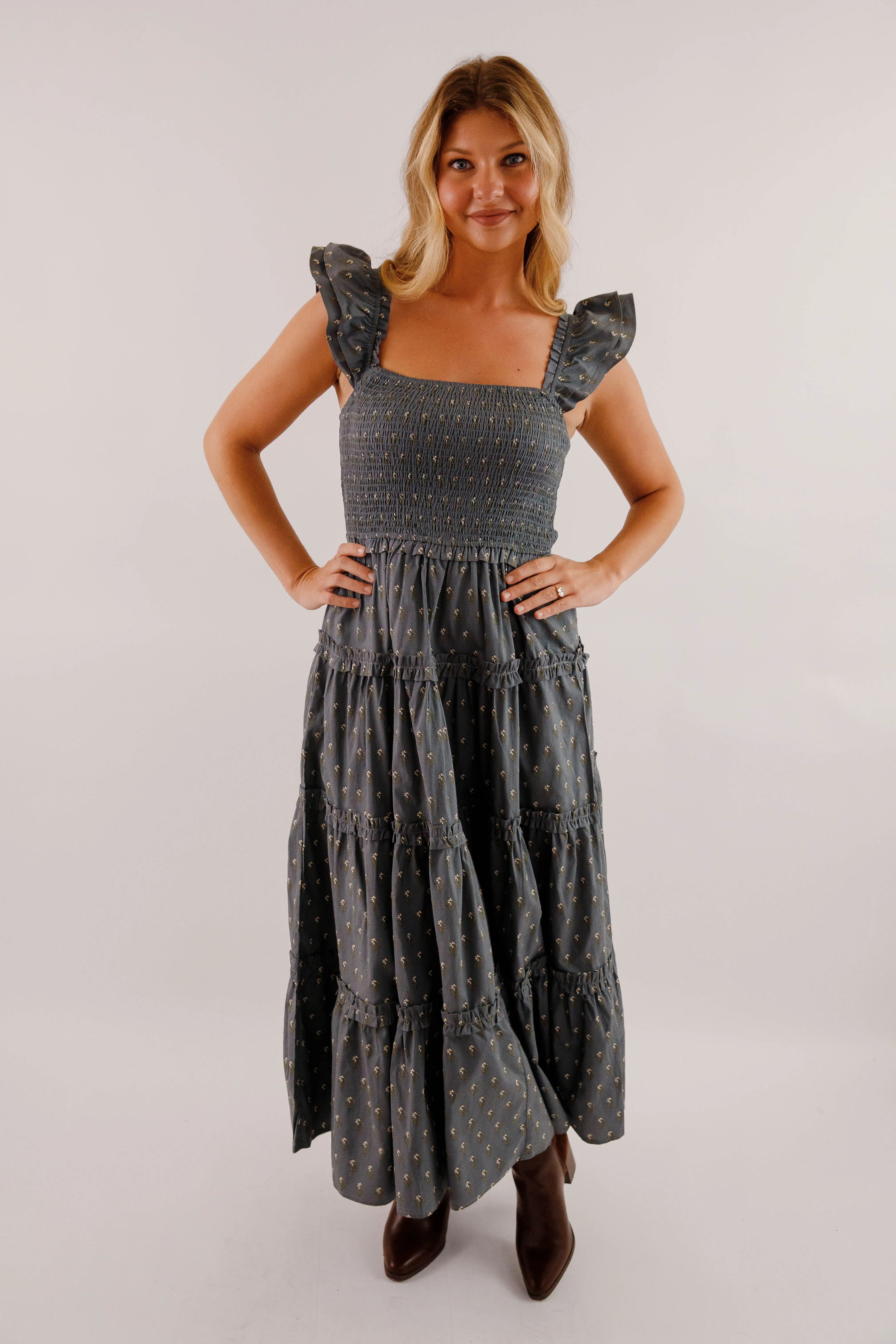 Glossy-Finish Trust Me On This Midi Dress