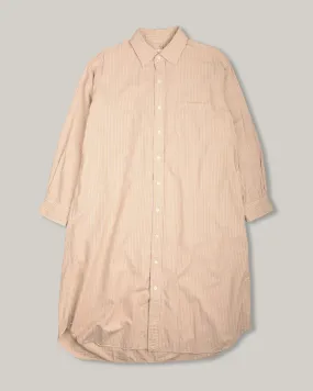 TS(S) BAGGY FIT SHIRT DRESS - BEIGE Slender Look Chilly Weather Comfort