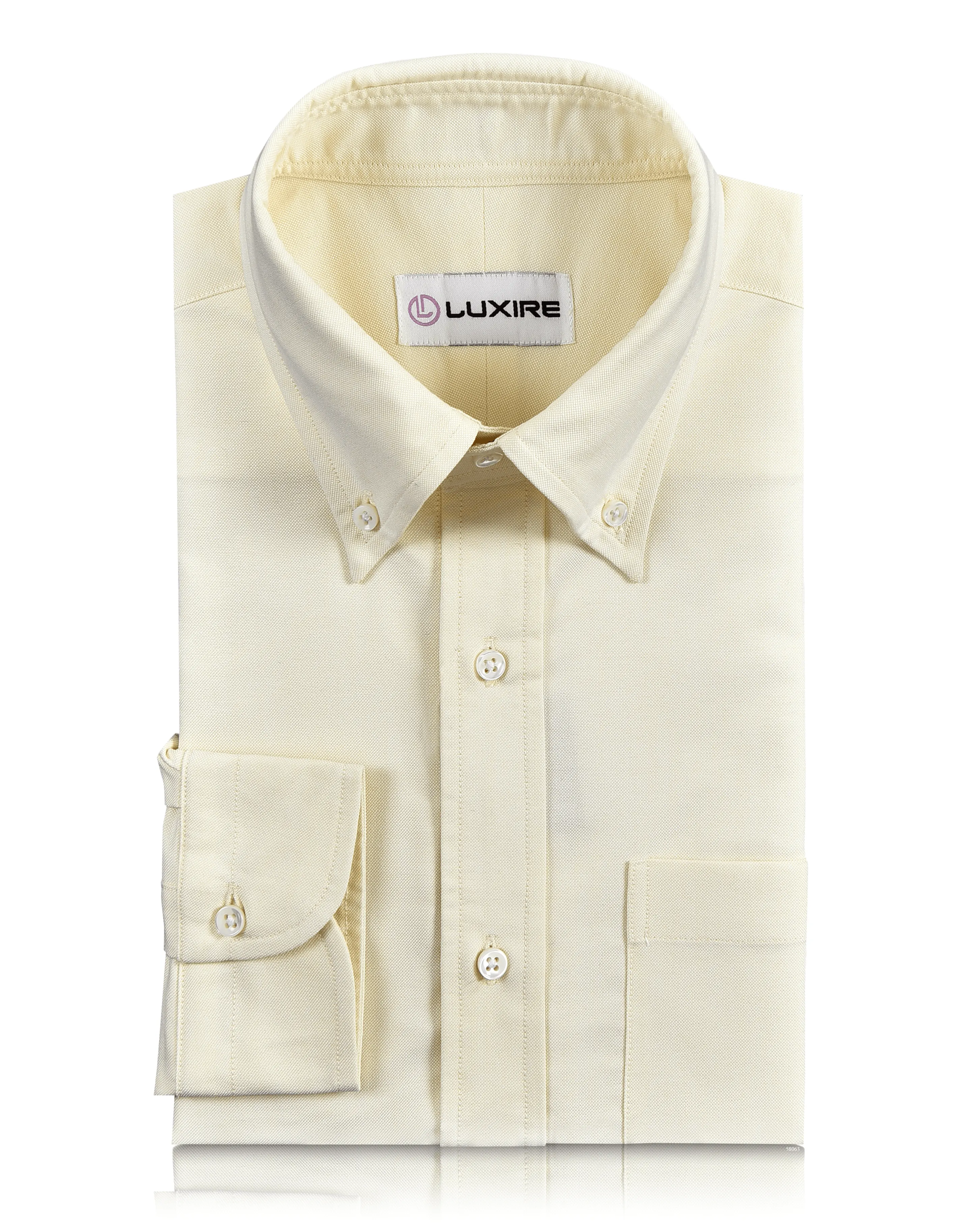 Pale Yellow Oxford Shirt wrinkle free