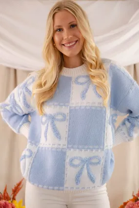 Perfect Knit Winter Perfection Something Timeless Sweater-Blue