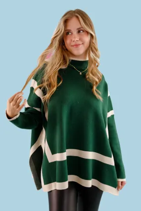 Cozy Appeal A Serious Game Sweater-Hunter Green