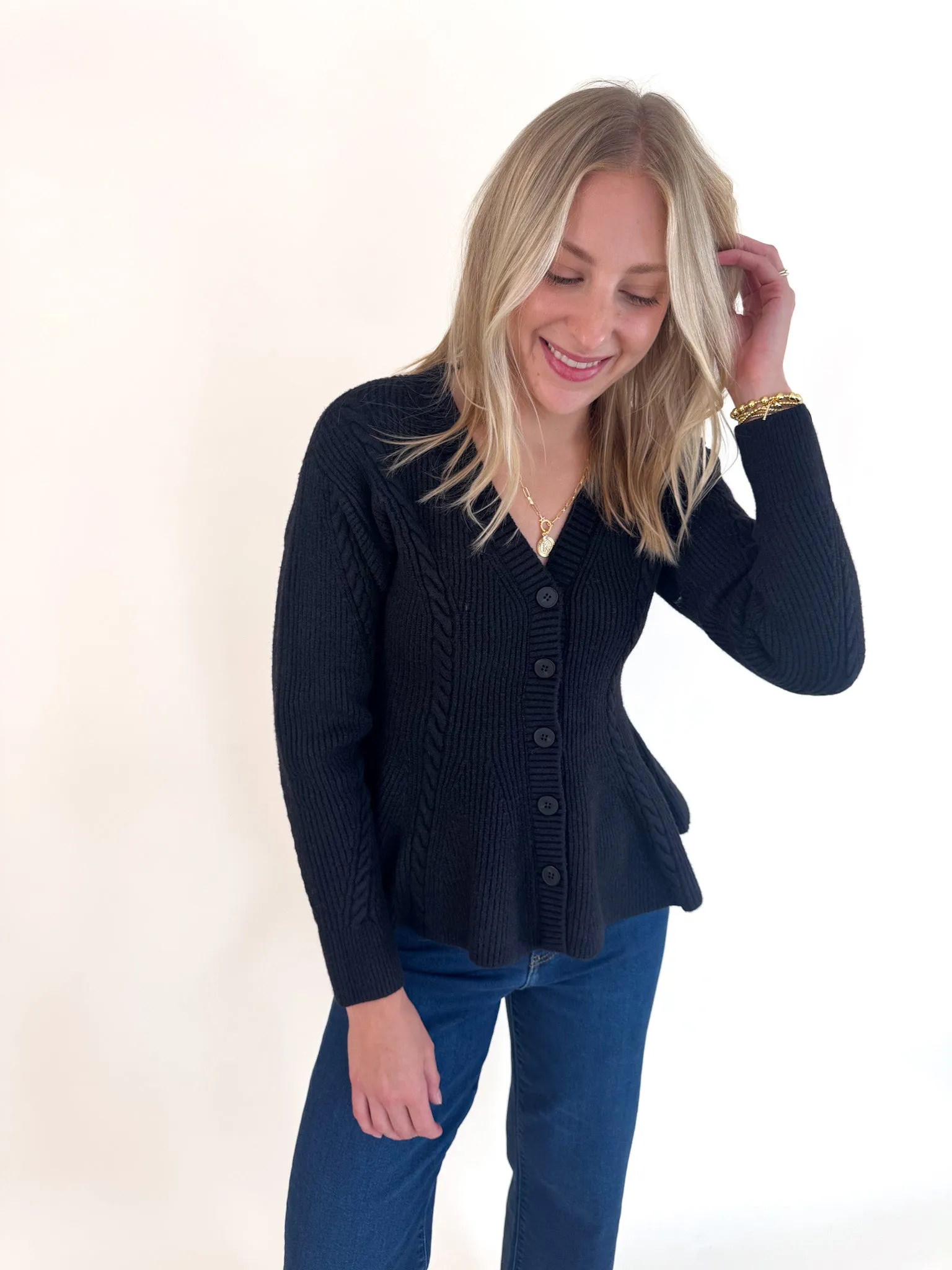 Courtney Sweater - Black Effortless Layer